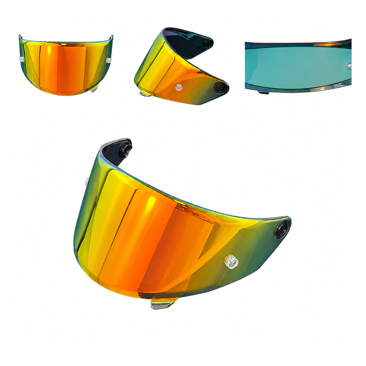 For KYT NFR NF NX NXR NZ ST Helmet Replacement Visor Tinted Spectra Mirror Finishes - Daytime Use Series
