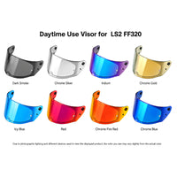 For LS2 Assault Stream Rapid Storm Replacement Visor (FF320,FF328,FF353,FF800) – Tinted & Spectra Mirror Finishes - Daytime Use Series