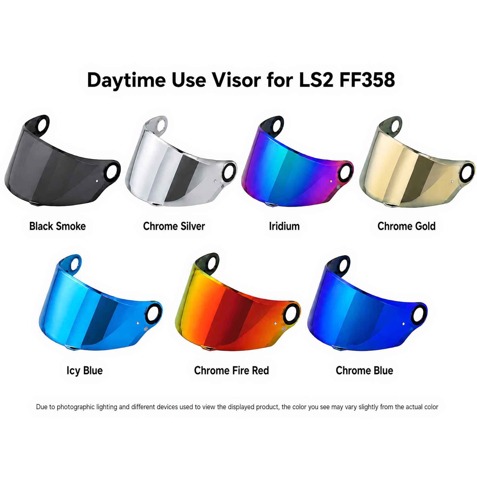 For LS2 FF396 FF358 FF300 – Tinted & Spectra Mirror Finishes - Daytime Use Series