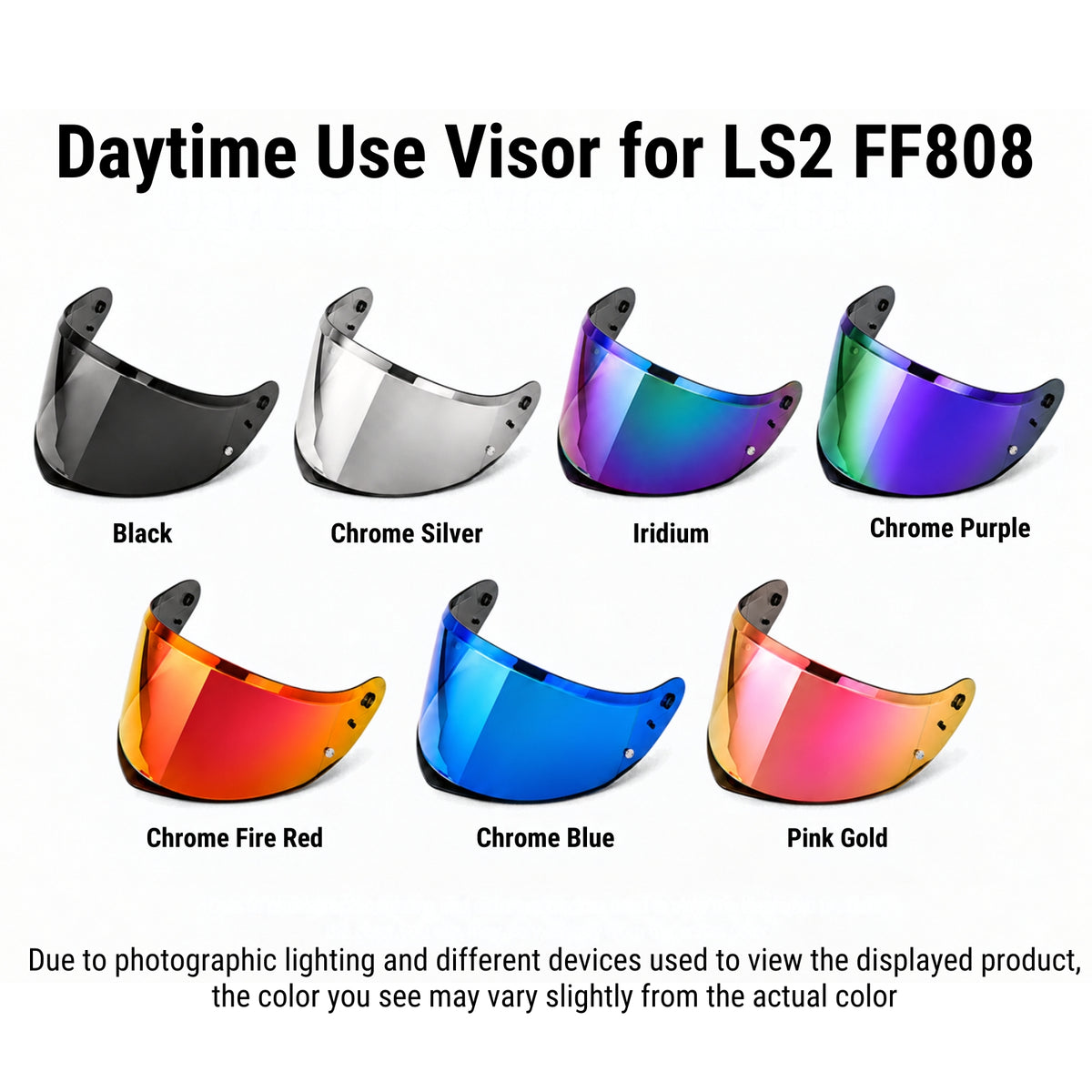 For LS2 Stream 2 Replacement Visor (FF808) – Tinted & Spectra Mirror Finishes - Daytime Use Series
