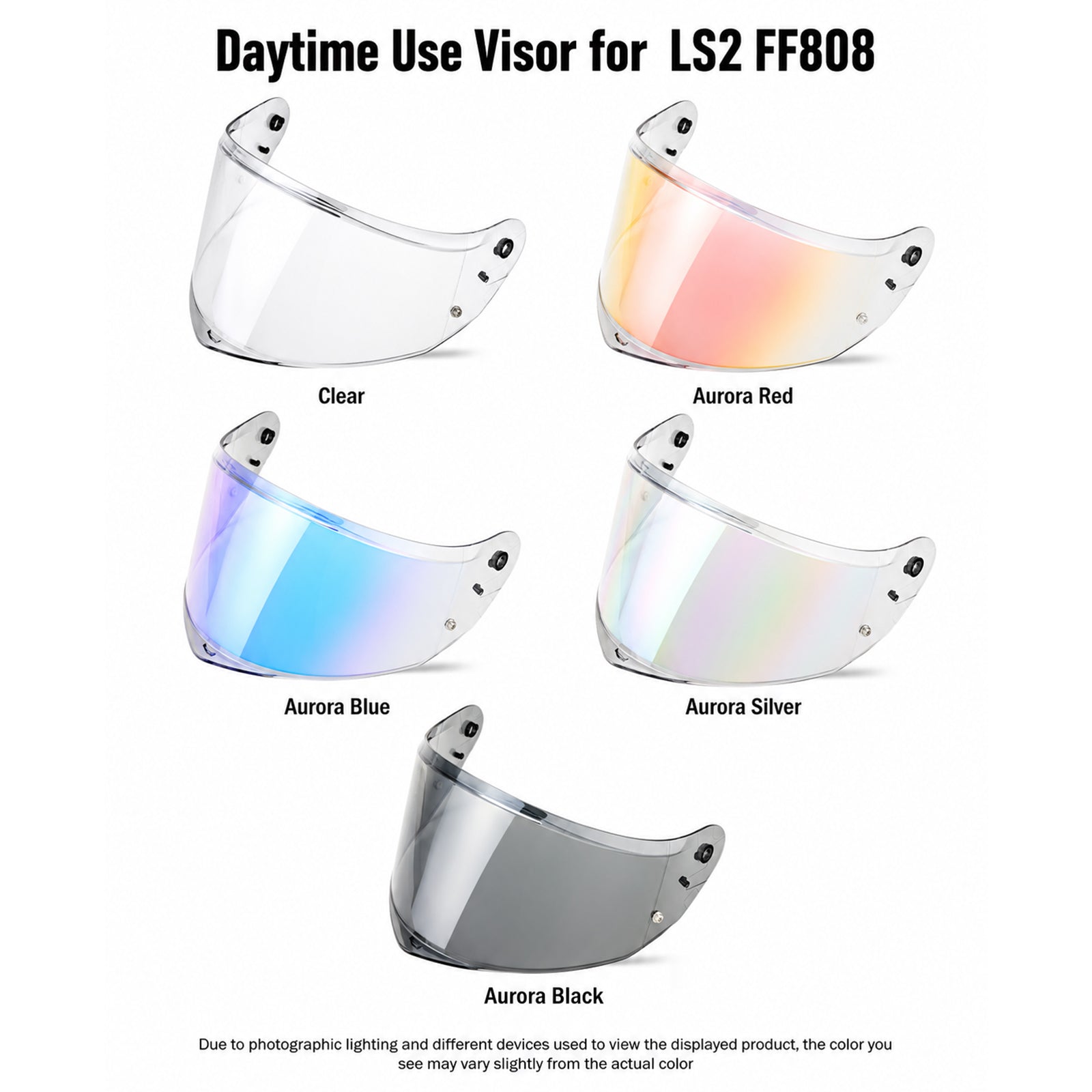 For LS2 Stream 2 Replacement Visor (FF808) – Light Tint Finishes / Clear - Day & Night Use Series