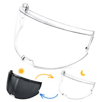For LS2 Advant Replacement Visor (FF906) - Photochromic Visor – Clear to Dark Transition