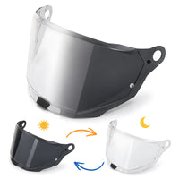 For LS2 Explorer / Carbon Replacement Visor (MX701) - Photochromic Visor – Clear to Dark Transition