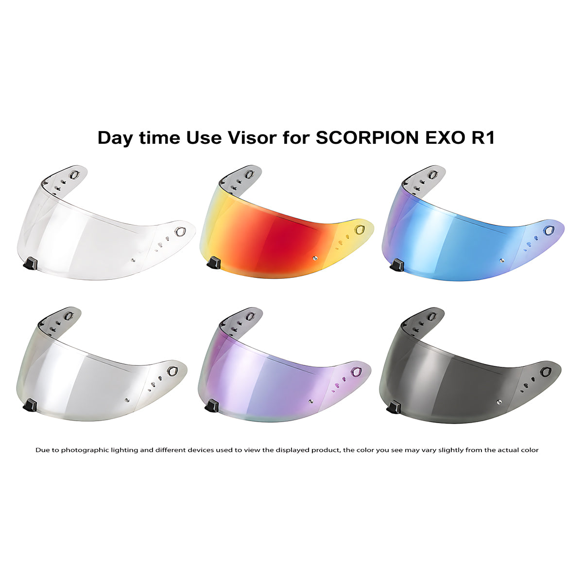 For SCORPION EXO ST1400 / T520 / 391 Replacement Visor – Light Tint Finishes / Clear - Day & Night Use Series