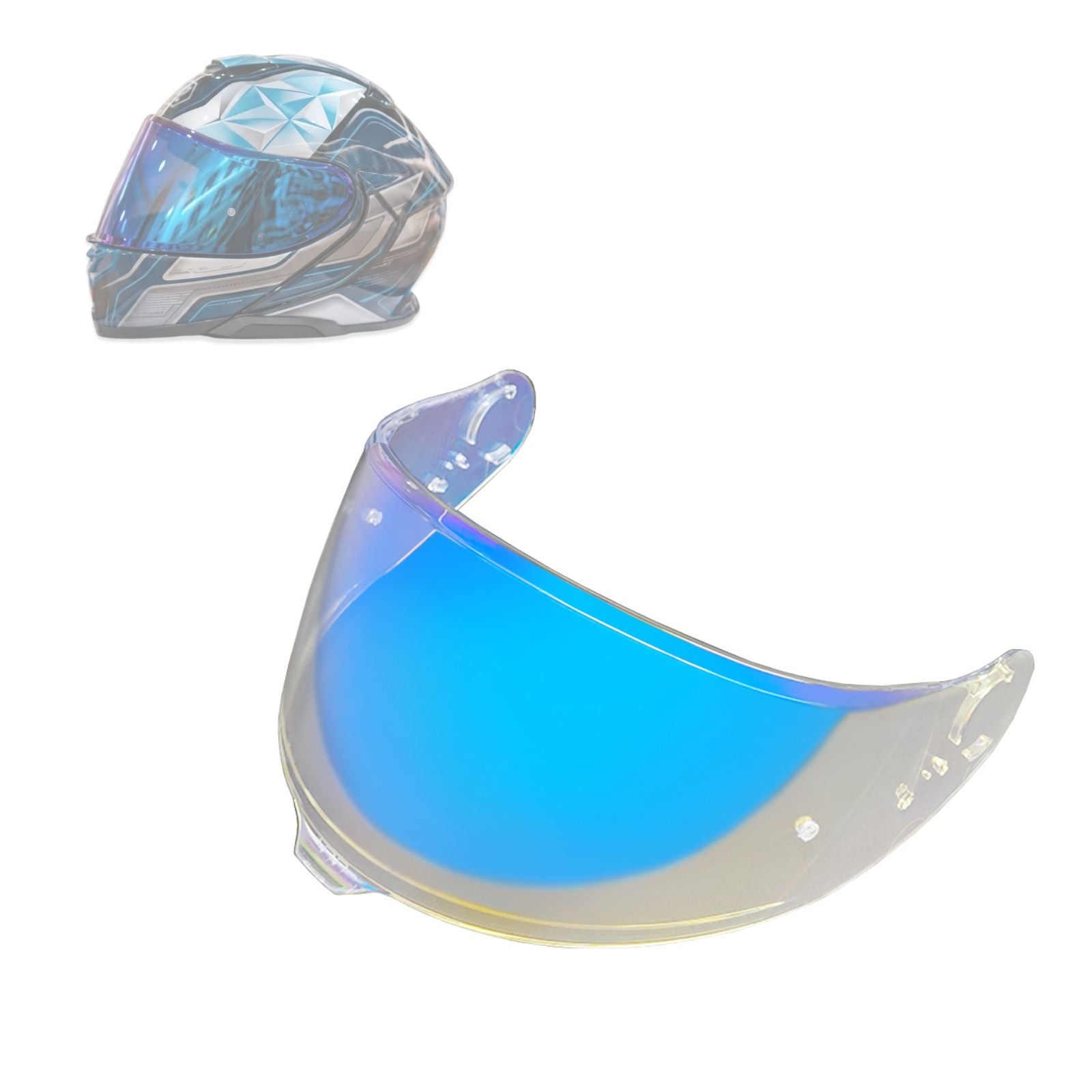 For Shoei GT-Air 3 Replacement Visor (CNS-1C) – Light Tint Finishes / Clear - Day & Night Use Series