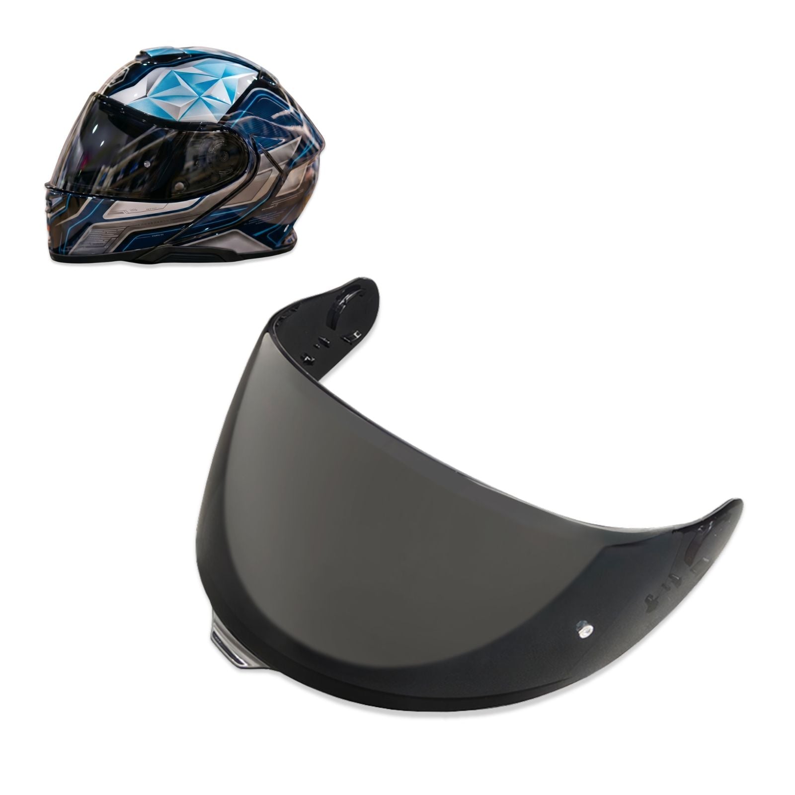 shaded visor for shoei helmet GT-Air 3 Replacement (CNS-1C) – Tinted & Spectra Mirror Finishes - Daytime Use Series Classic Design Options:Design 3 such as wind Loungefly Sanrio Cinnamoroll Floral