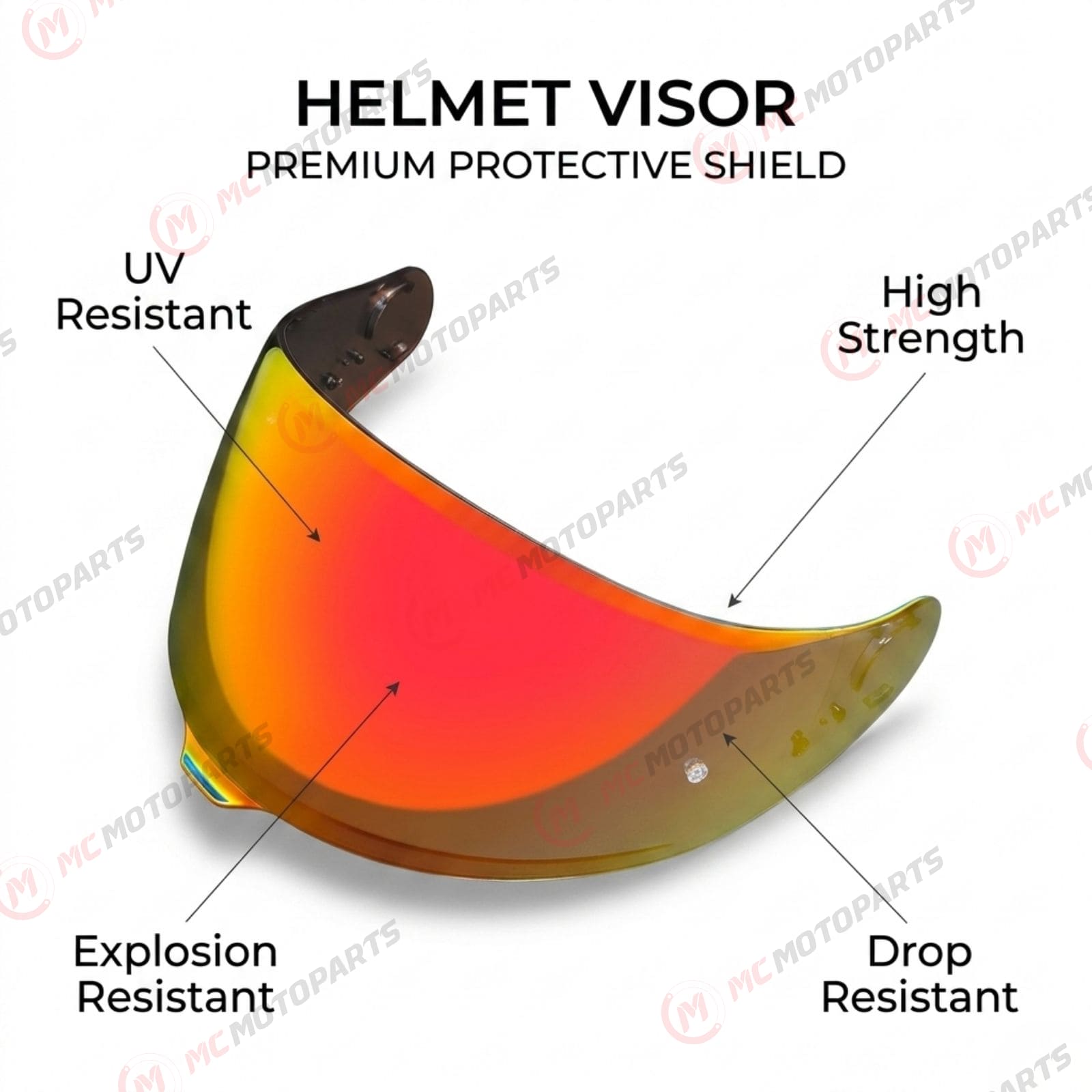 For Shoei GT-Air 3 Replacement Visor (CNS-1C) – Tinted & Spectra Mirror Finishes - Daytime Use Series