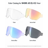 For Shoei JO / Plus / EX-Zero Replacement Visor (CJ-3) – Light Tint Finishes / Clear - Day & Night Use Series