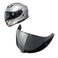 Shoei Neotec 3 helmet visor by MC Motoparts, light tint and clear options for day and night riding, replacement helmet visor.