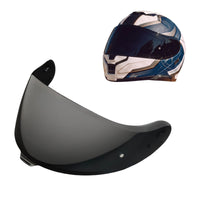 Tinted and Spectra Mirror finishes Shoei Neotec 3 helmet visor by MC Motoparts, designed for daytime riding visibility.