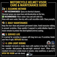 Shoei Neotec 3 replacement helmet visor by MC Motoparts, light tint and clear options for day and night riding.