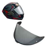 Light tint and clear helmet visor for Shoei X15 Z8 RF1400 NXR2 X-SPR PRO, suitable for day and night riding, by MC Motoparts.
