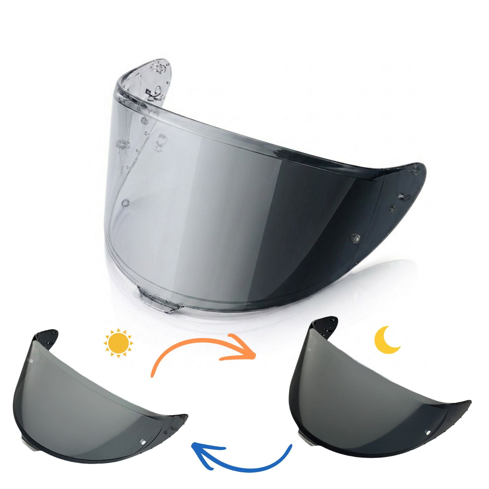 For Shoei X15 Z8 X15 RF1400 NXR2 X-SPR PRO Replacement Visor (CWR-F2/R) - Photochromic Visor – Tinted Finishes