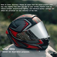 MC Motoparts helmet visor for Shoei X-15 X-Fifteen X-SPR PRO RF-1400 NXR 2 helmet, clear daytime use visor, installed on helmet.