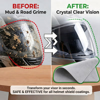 [Helmet Visor Cleaning Cloth] Premium Microfiber Polishing Cloth, Lint-Free (5 Pcs)