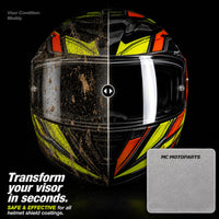 [Helmet Visor Cleaning Cloth] Premium Microfiber Polishing Cloth, Lint-Free (2 Pcs)