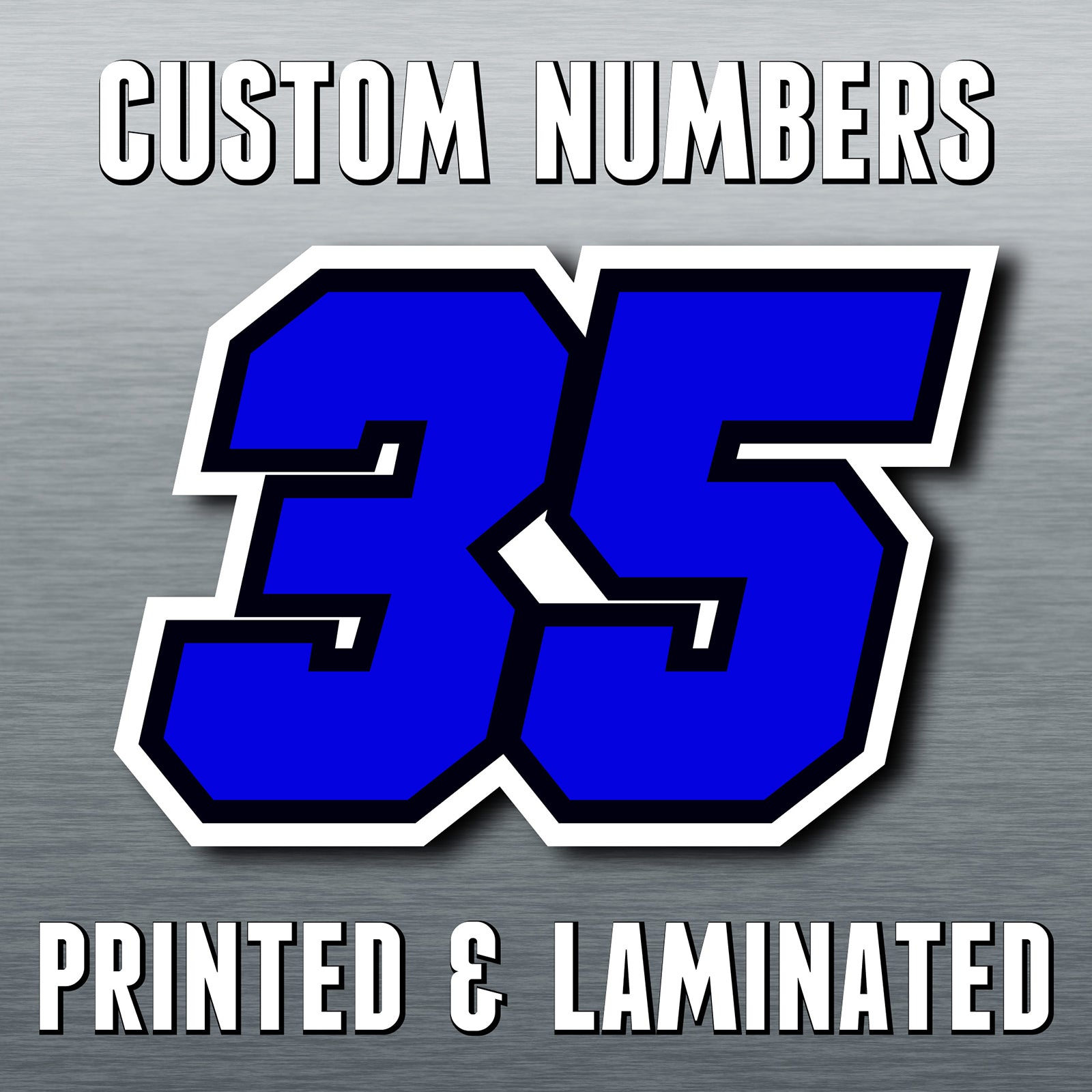 kmcmoto様オーダーステッカー Custom Motorcycle Racing Number Stickers - Personalize Your Ride
