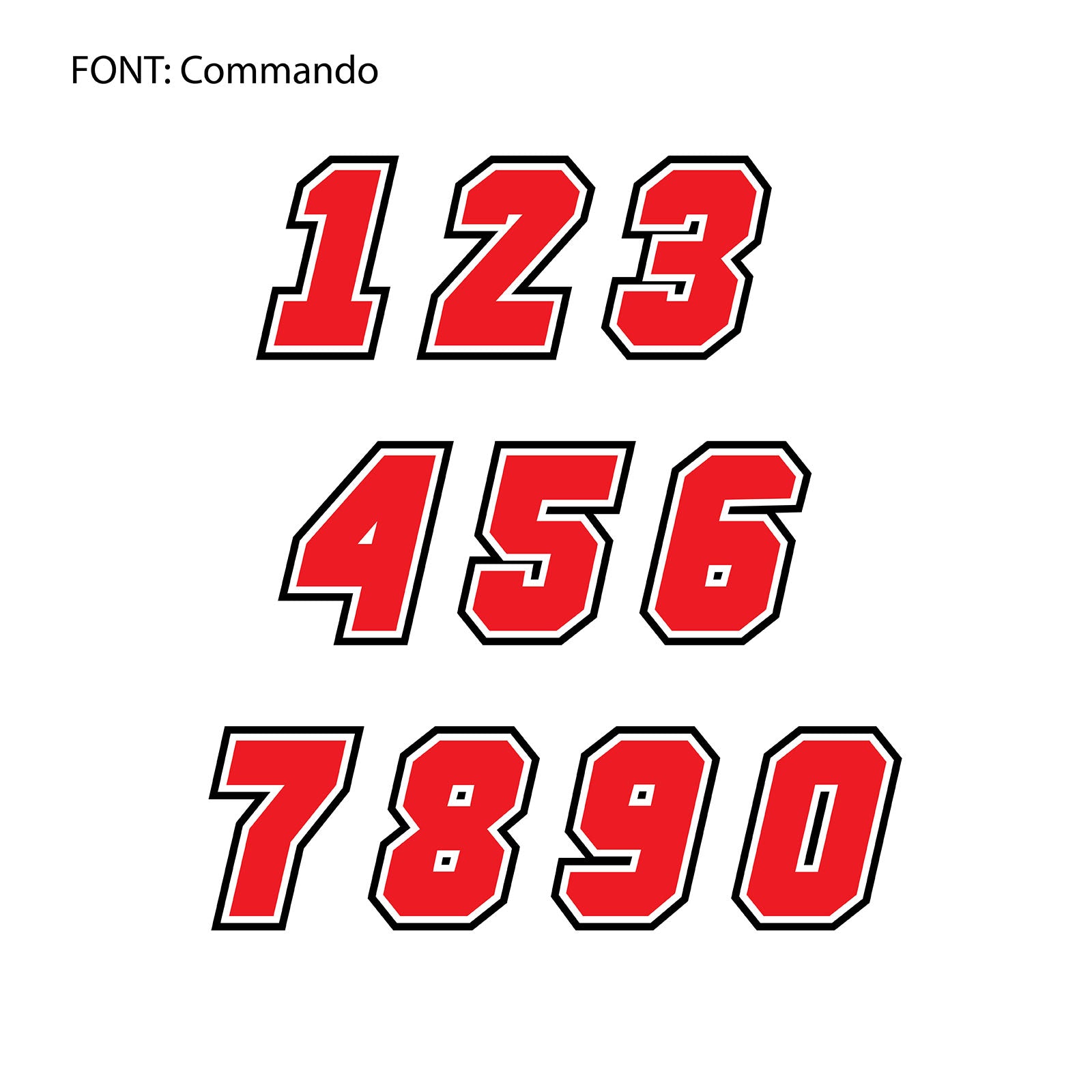 Custom Motorcycle Racing Number Stickers - Personalize Your Ride