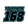 Personalize Custom MX Dirt Bike Motorcycle Racing Number Name Stickers - N31 - MC Motoparts