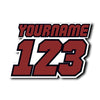 Personalize Custom MX Dirt Bike Motorcycle Racing Number Name Stickers - N31 - MC Motoparts