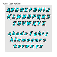 Personalize Custom MX Dirt Bike Motorcycle Racing Number Name Stickers - N32 - MC Motoparts