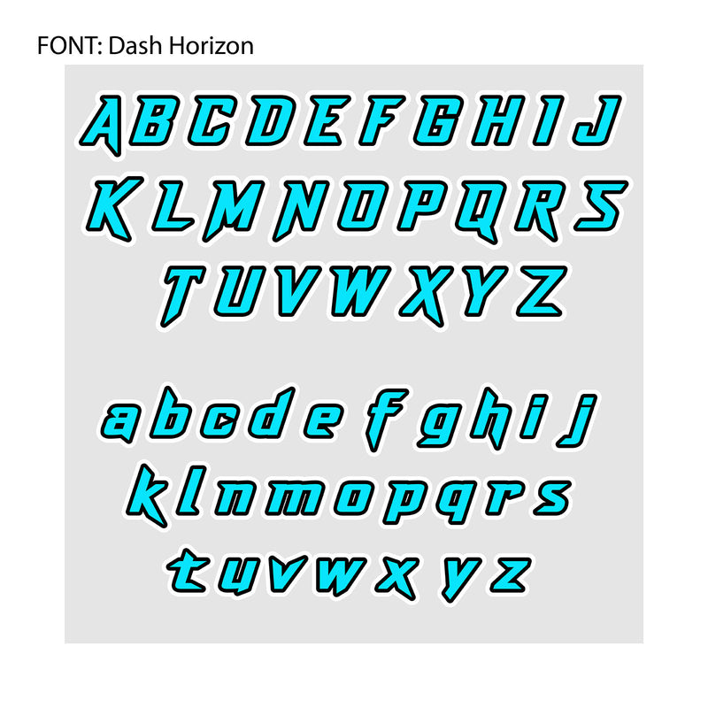 Personalize Custom MX Dirt Bike Motorcycle Racing Number Name Stickers - N32 - MC Motoparts