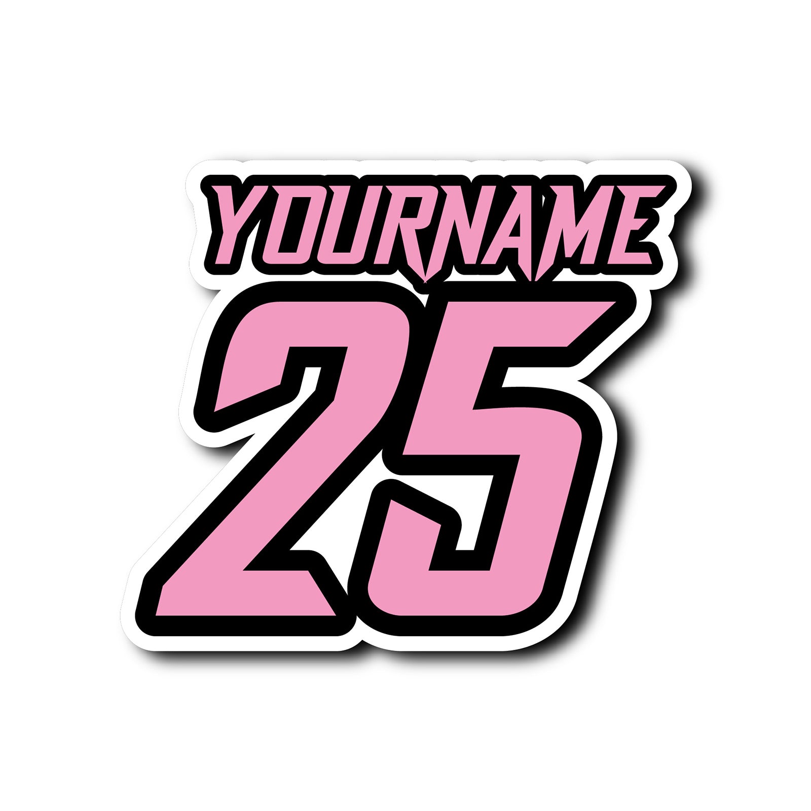 Personalize Custom MX Dirt Bike Motorcycle Racing Number Name Stickers - N32 - MC Motoparts