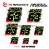 Personalize Custom MX Dirt Bike Motorcycle Racing Number Name Stickers - N32 - MC Motoparts