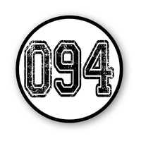 Personalize Custom Race Car Sticker Decals 2pcs - Circle Number Car Sticker with Bold Outline - MC Motoparts