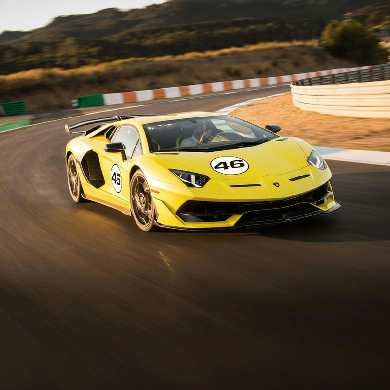 Personalize Custom Race Car Sticker Decals 2pcs - Circle Number Car Sticker with Bold Outline - MC Motoparts