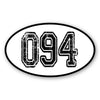 Personalize Custom Race Car Sticker Decals 2pcs - Oval Number Car Sticker with Bold Outline - MC Motoparts