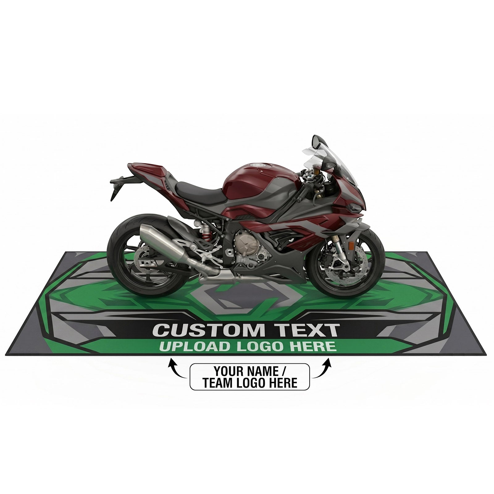 Custom Motorcycle Pit Mats & Garage Floor Mats | MC Motoparts