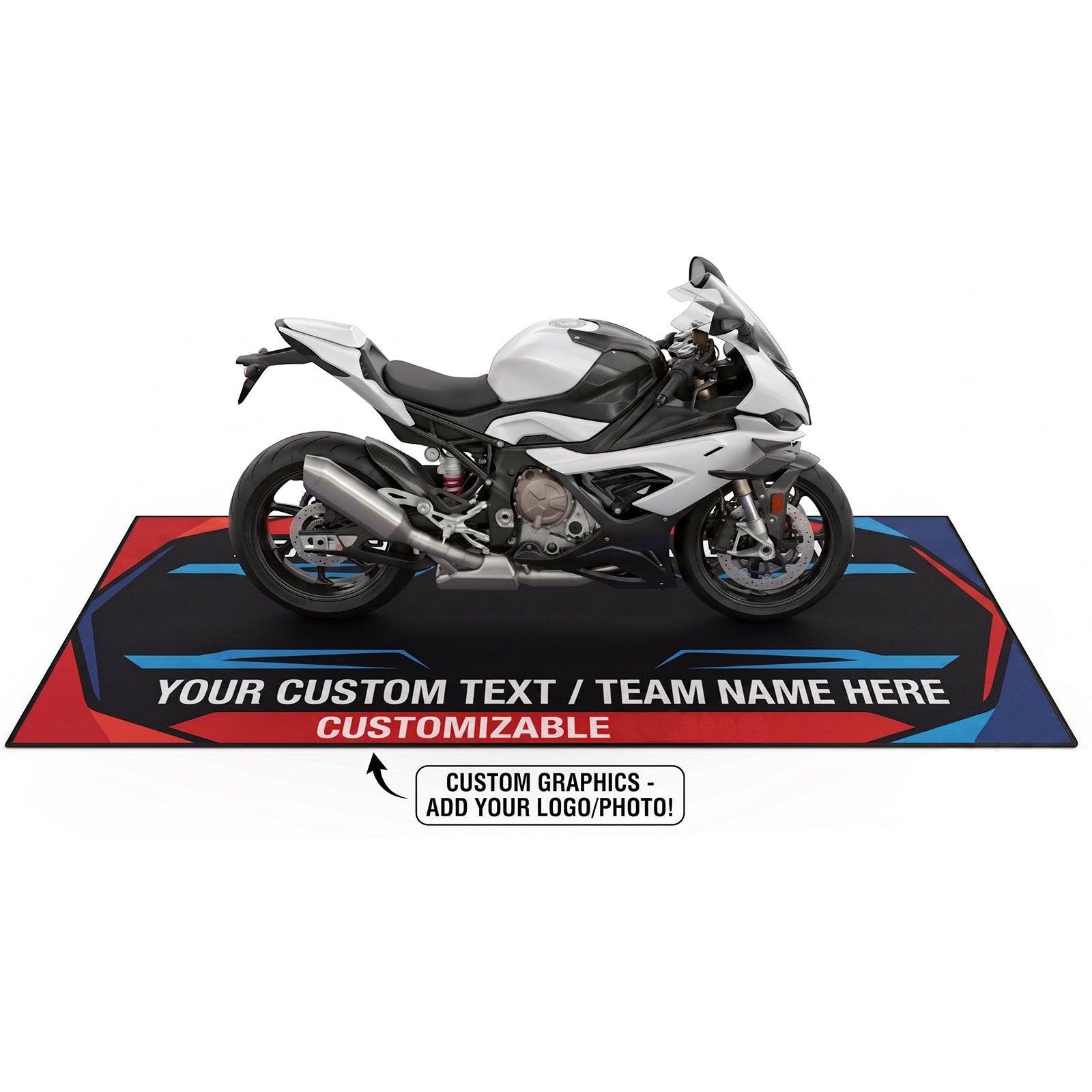 Custom Motorcycle Pit Mats & Garage Floor Mats | MC Motoparts