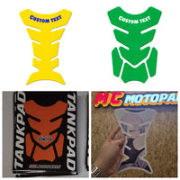 Custom Motorcycle Gas Tank Pad Protector Anti-Slip Fish Bone Shield - Upload Your Photo Image to create your unique TANK PAD - MC Motoparts
