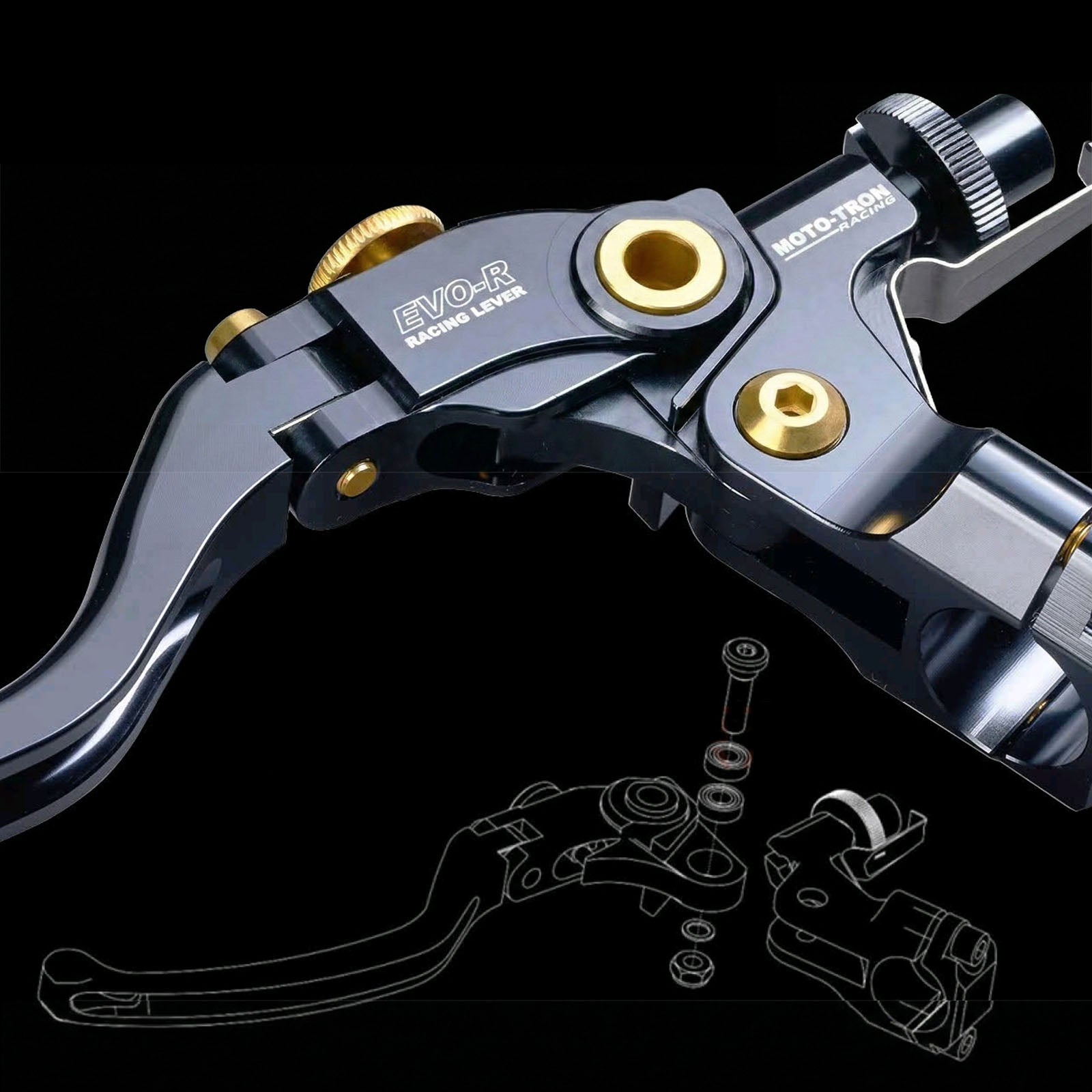 MOTO-TRON Lightweight Clutch Lever for Kawasaki Versys 300X Ninja