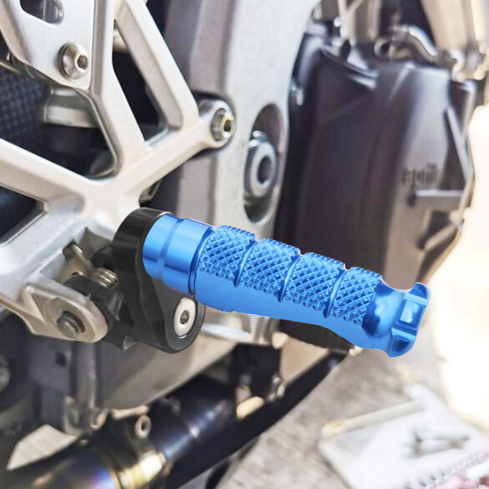 {Avant} Compatible avec Aprilia Shiver 900 SL750 Tuono V4R Repose-pieds réglables de 25 mm.