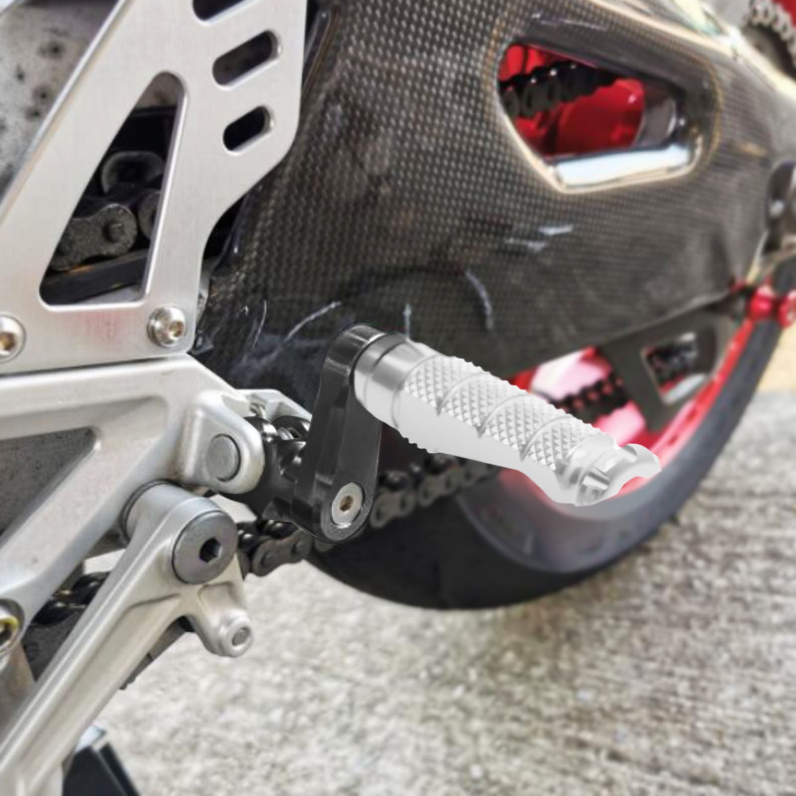 {Front}  Fits Suzuki GSF1200 GSF650 GSR750 R-FIGHT 40mm Adjustable Foot Pegs