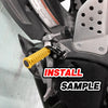 {Delantero} Se adapta a BMW F800S R1200 S ST G650GS Estriberas de poste ajustables de 25 mm