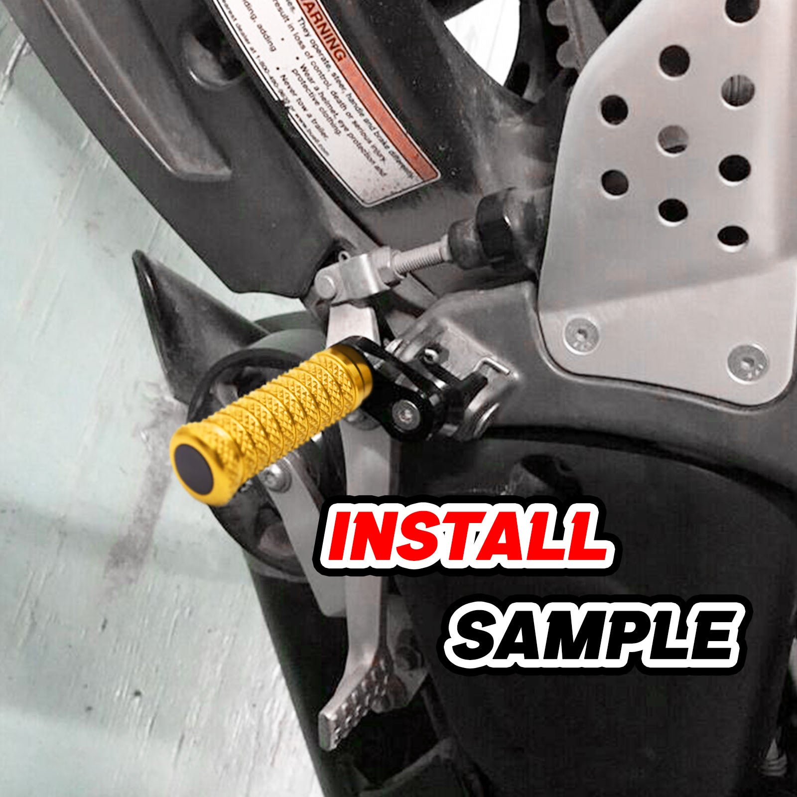 {Avant} Compatible avec Aprilia Shiver 900 SL750 Tuono V4R Repose-pieds réglables de 25 mm.