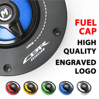 Fit Honda CBR650R 19-23 REVO Logo Engraved Quick Release Fuel Cap - MC Motoparts