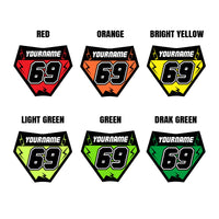 Custom Acrylic MX Racing Number Plate Keychain - MX01 Style