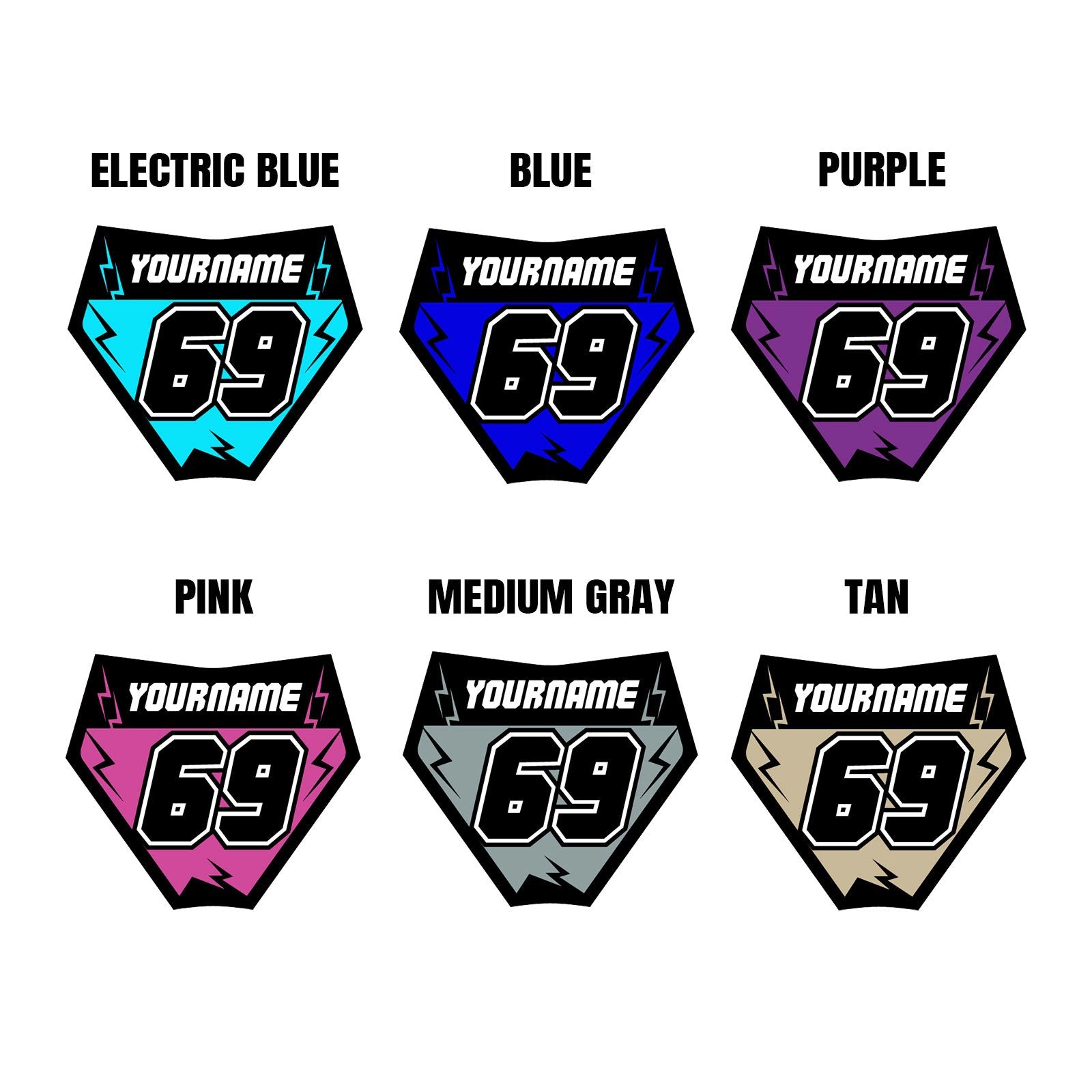 Custom Acrylic MX Racing Number Plate Keychain - MX01 Style