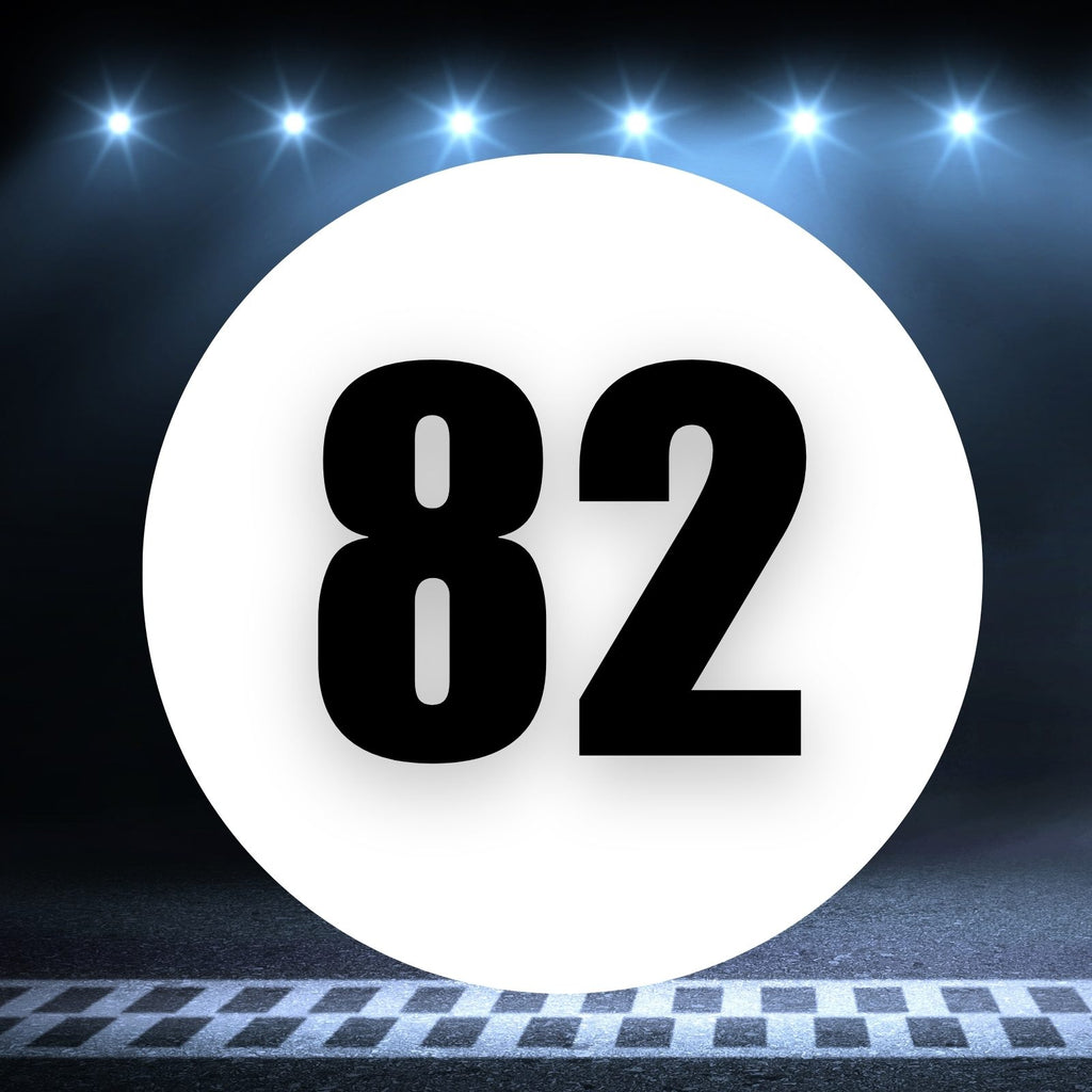 82 Racing Number 2pcs Number 82 Circle Racing Number Magnets 8-18 inch – MC Motoparts