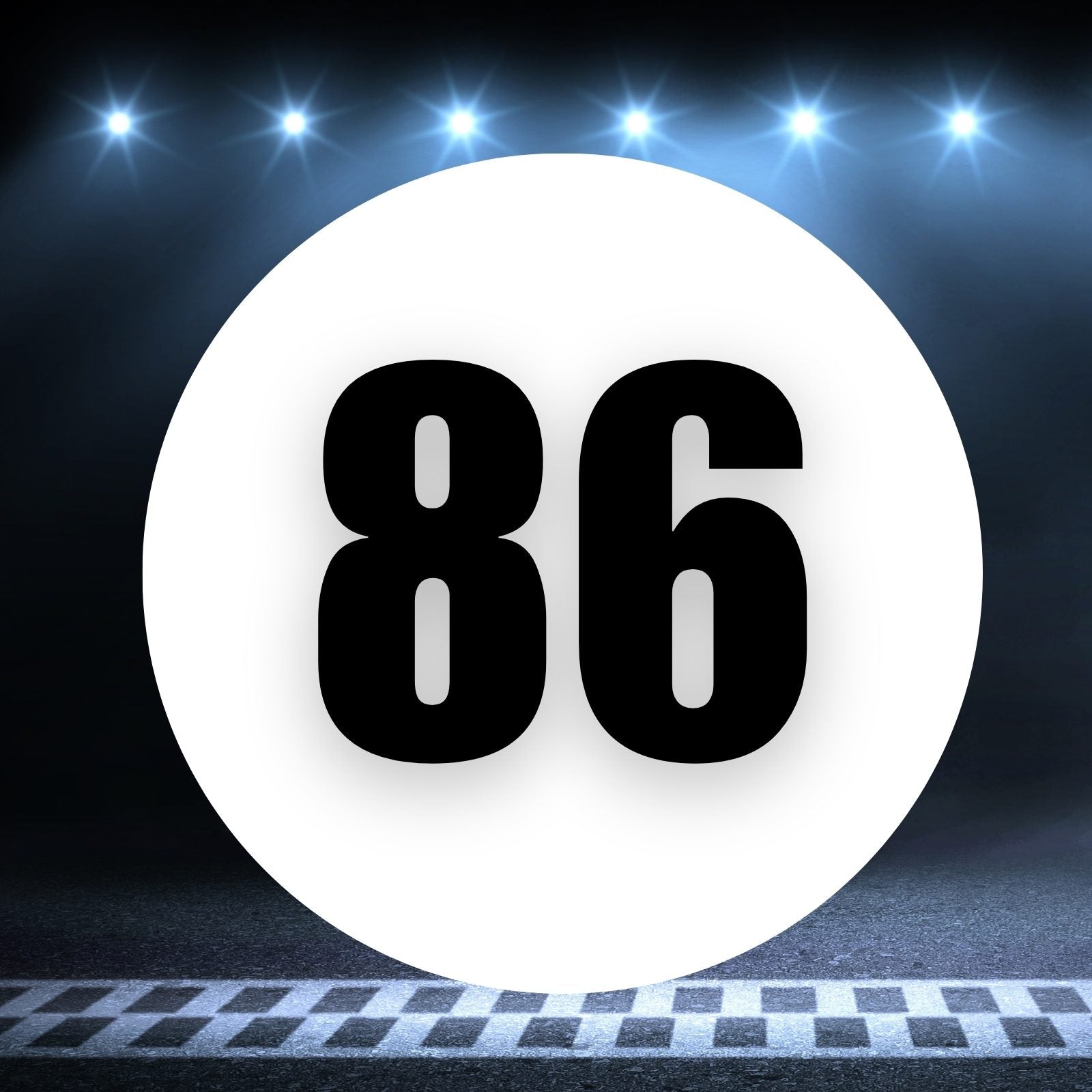 その他 GD 2pcs Number 86 Circle Racing Number Magnets 8-18 inch – MC Motoparts