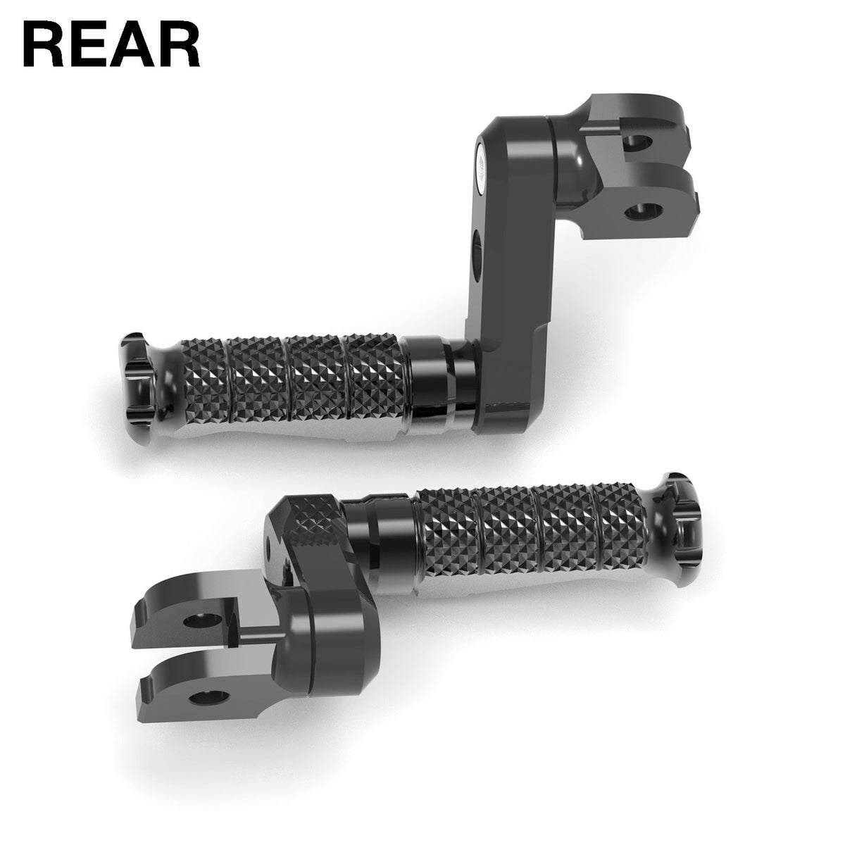 Fits Ducati Hypermotard 821 Multistrada Icon 50mm Adjustable Rear R-FIGHT Red Foot Pegs