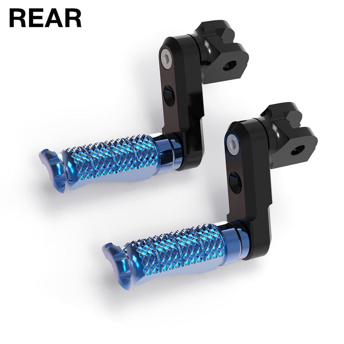 Fits Triumph Speed Four Speed Triple 50mm Adjustable Rear R-FIGHT Gold Foot Pegs