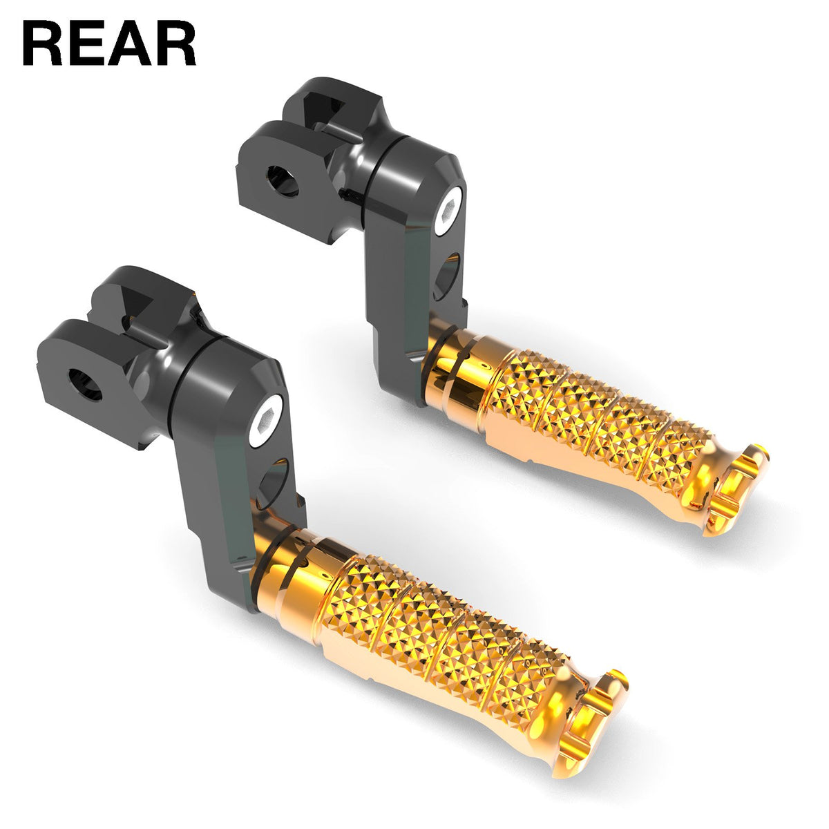 Fits Honda VFR800F NC750 50mm Extension Rear R-FIGHT Black Foot Pegs