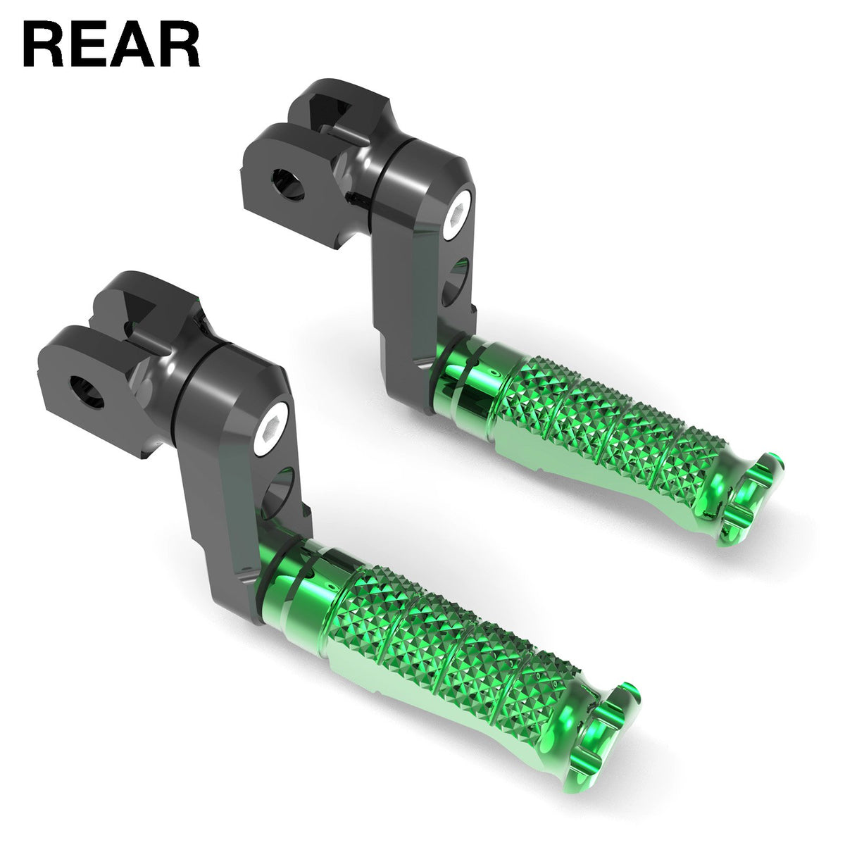 Fits Yamaha YZF R6 R3 R1 R25 50mm Extension Rear R-FIGHT Red Foot Pegs