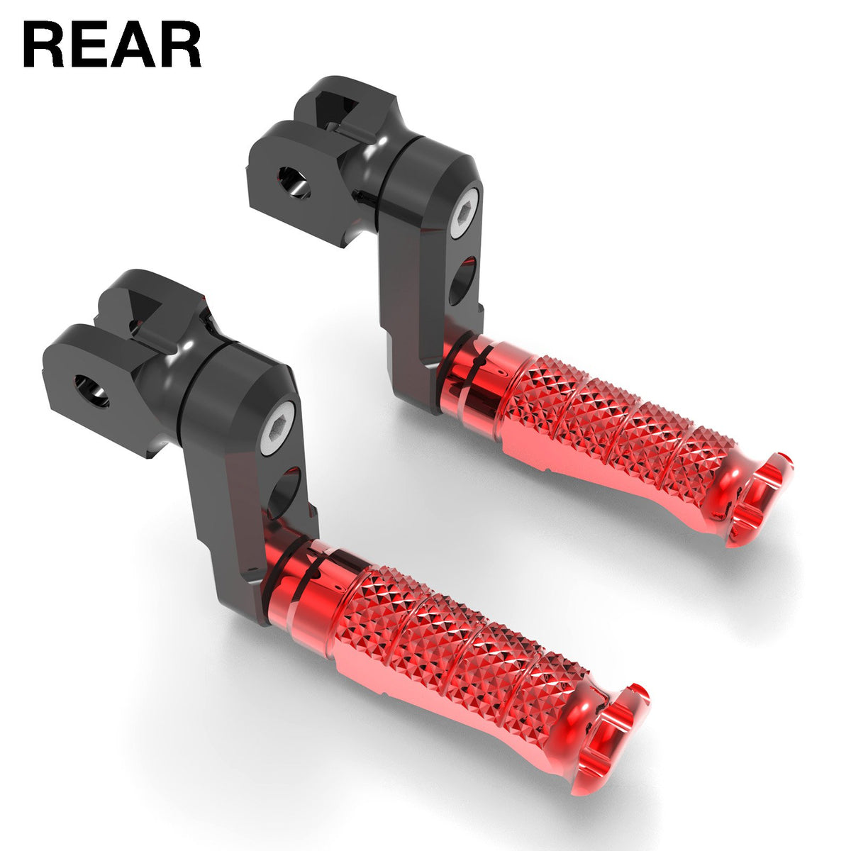 Fits Buell XB12R XB9S S1 S3 M2 50mm Adjustable Rear R-FIGHT Black Foot Pegs