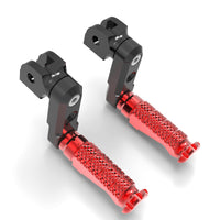 Electric dirt bike 50mm extension foot pegs for Razor RSF350 and RSF650, installed on MC Motoparts R-FIGHT model.